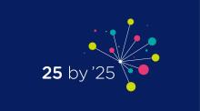 25 by 25 logo