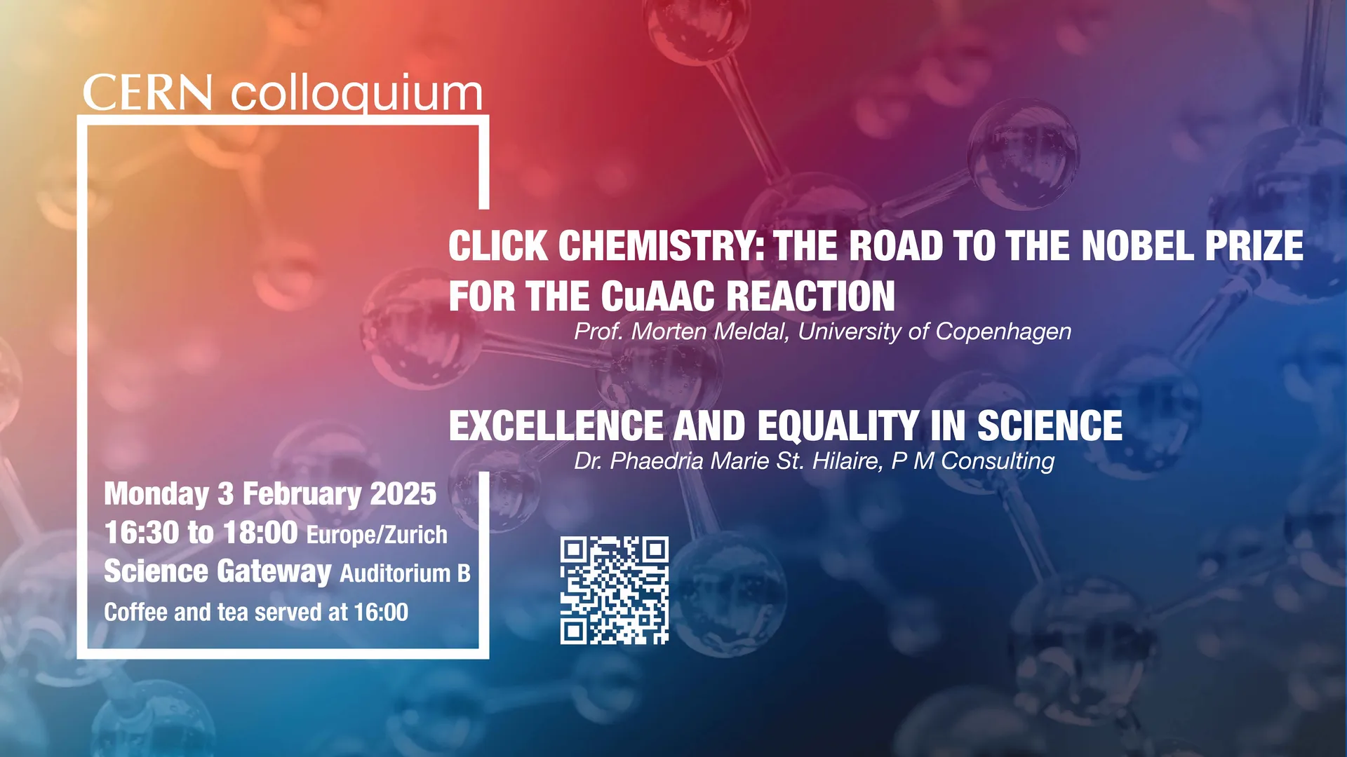 Click Chemistry, Excellence and Equality in Science